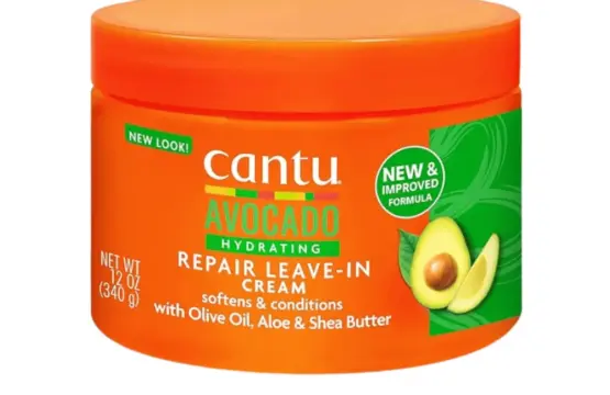 Cantu Avocado Hydrating Leave-In Conditioner Repair Cream 340g, acondicionador sin enjuague para cabello rizado y seco